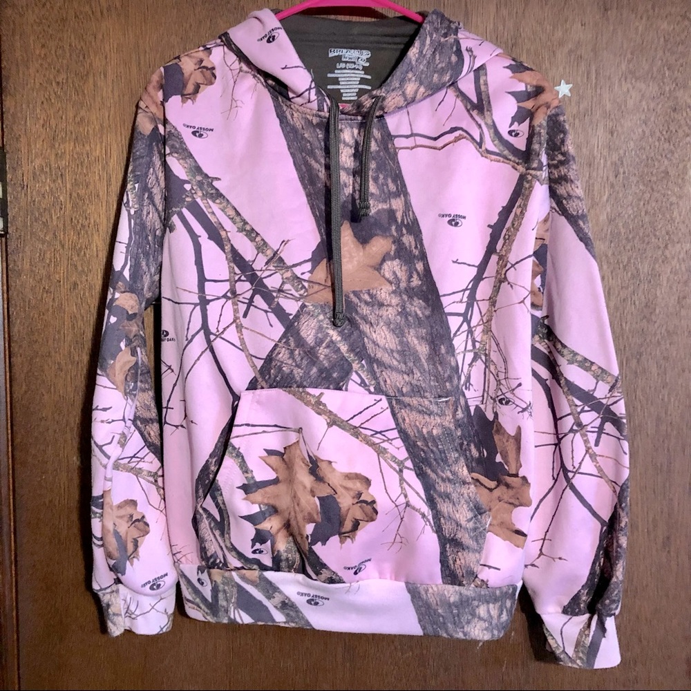 ❌SOLD❌MOSSY OAK Pink Camo Sweatshirt Sz 12-14